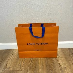 13” x 15.5” Louis Vuitton shopping bag